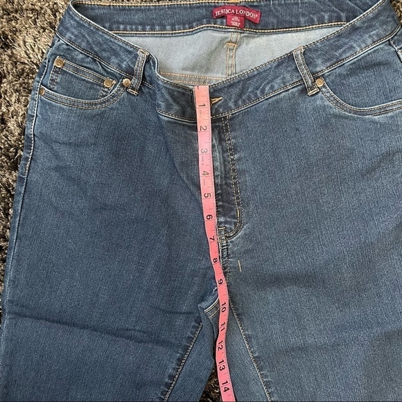 Jessica London Dark Wash Jeans Size 12P New - Picture 6 of 12